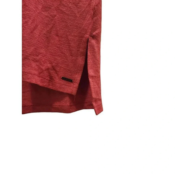 Orvis Womens Coral Color Knit Polyester Blend V-Neck Pullover Tunic Top Size XS - Picture 8 of 8